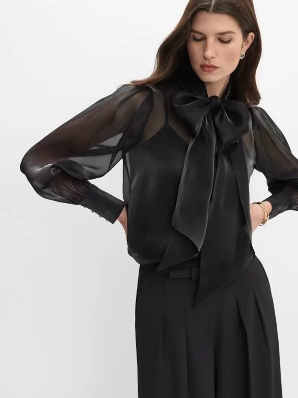 SHIMMER ORGANZA BLOUSE